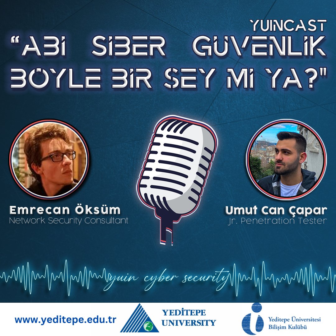Herkese Selamlar, 

"Abi Siber Güvenlik Böyle Bir Şey Mi Ya? #SİFTAH" adlı podcastimiz, Spotify'da yayında!

open.spotify.com/episode/3uzJca…