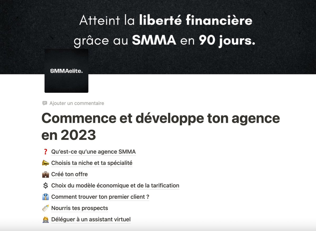 Victor Agapit - Skale ton Agence 🚀 (@victor_agapit) on Twitter photo Tu galère à lancer ton agence SMMA ?
Je t'apprends à le faire gratuitement dans ce guide
🔥 Obtiens en bonus 15 minutes d'appel avec moi
RT et Like pour que je te DM ⬇️
(N'oublie pas de follow) Tu galère à lancer ton agence SMMA ?
Je t'apprends à le faire gratuitement dans ce guide
🔥 Obtiens en bonus 15 minutes d'appel avec moi
RT et Like pour que je te DM ⬇️
(N'oublie pas de follow)