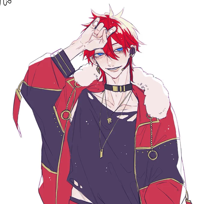 昨日エチャで描いたフォロワの推し(ミリしらの男) 