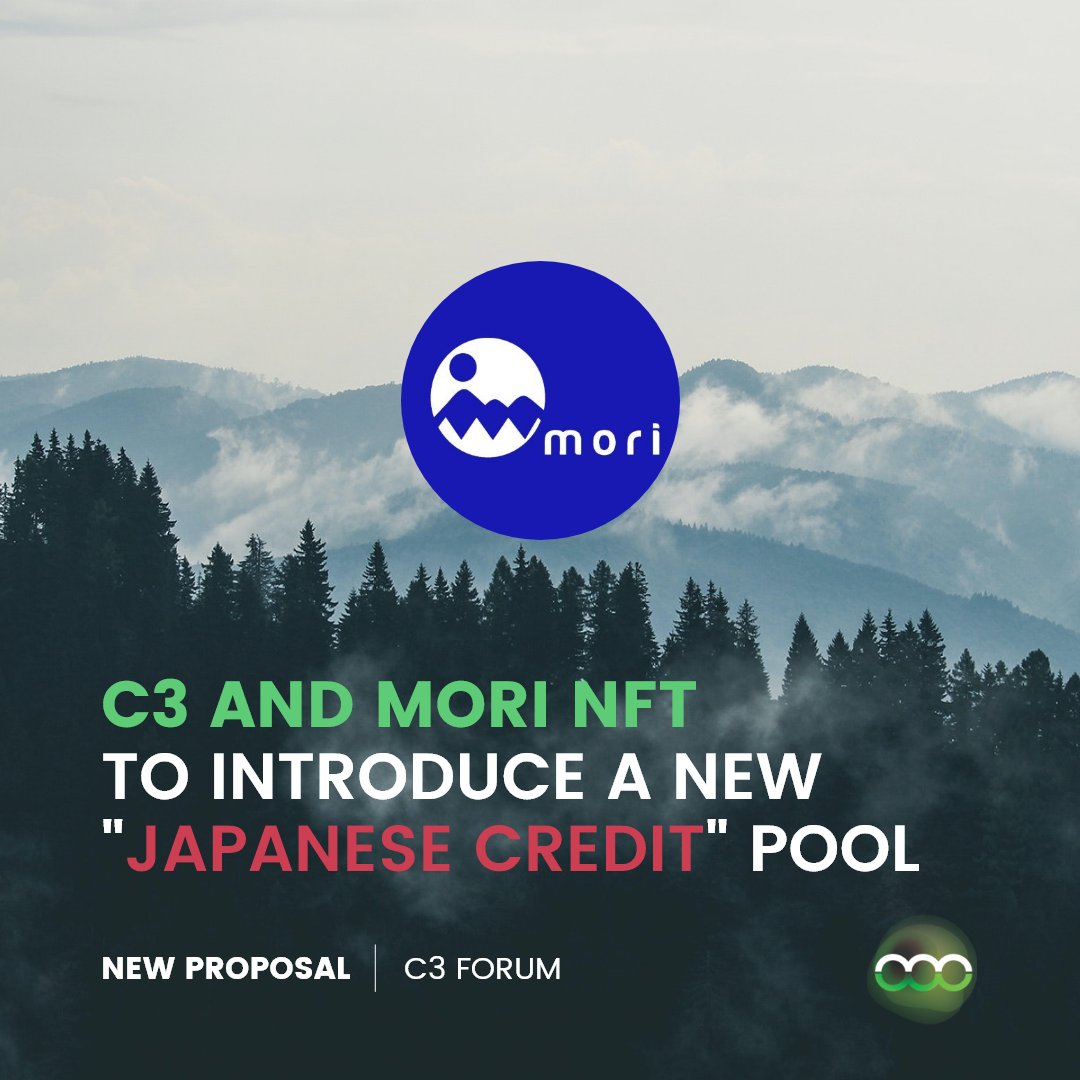 C3.app (@c3_app_) on Twitter photo 1/2 - π<a href="/MORI__NFT/">MORI NFTπ³</a> just published an exciting proposal on our forum.
The proposal introduces a "Japanese credits" pool, a collaborative effort between C3 and the MORI team.
Read the proposal here:
bit.ly/3MxxS5N 1/2 - π<a href="/MORI__NFT/">MORI NFTπ³</a> just published an exciting proposal on our forum.
The proposal introduces a "Japanese credits" pool, a collaborative effort between C3 and the MORI team.
Read the proposal here:
bit.ly/3MxxS5N