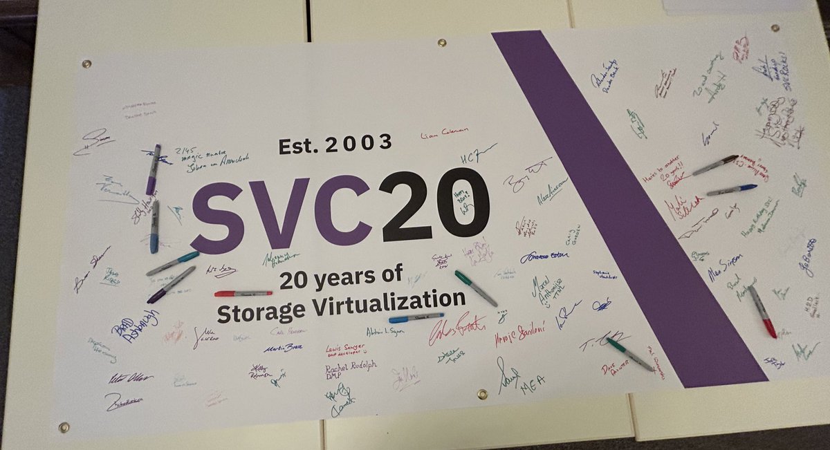 Congratulations again #IBM SVC team!
20 years of Storage Virtualization #Cake @IBMStorage @IBMChampions