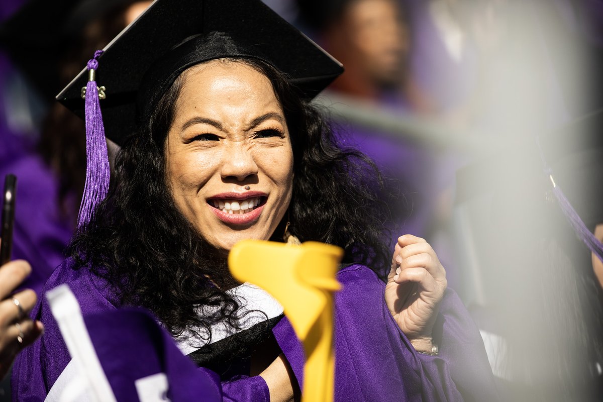 Sun shining, purple flags flying—it's a great day to graduate at <a href="/yankeestadium/">Yankee Stadium</a>! 🎓☀️ Let's do this, #NYU2023. 💜
