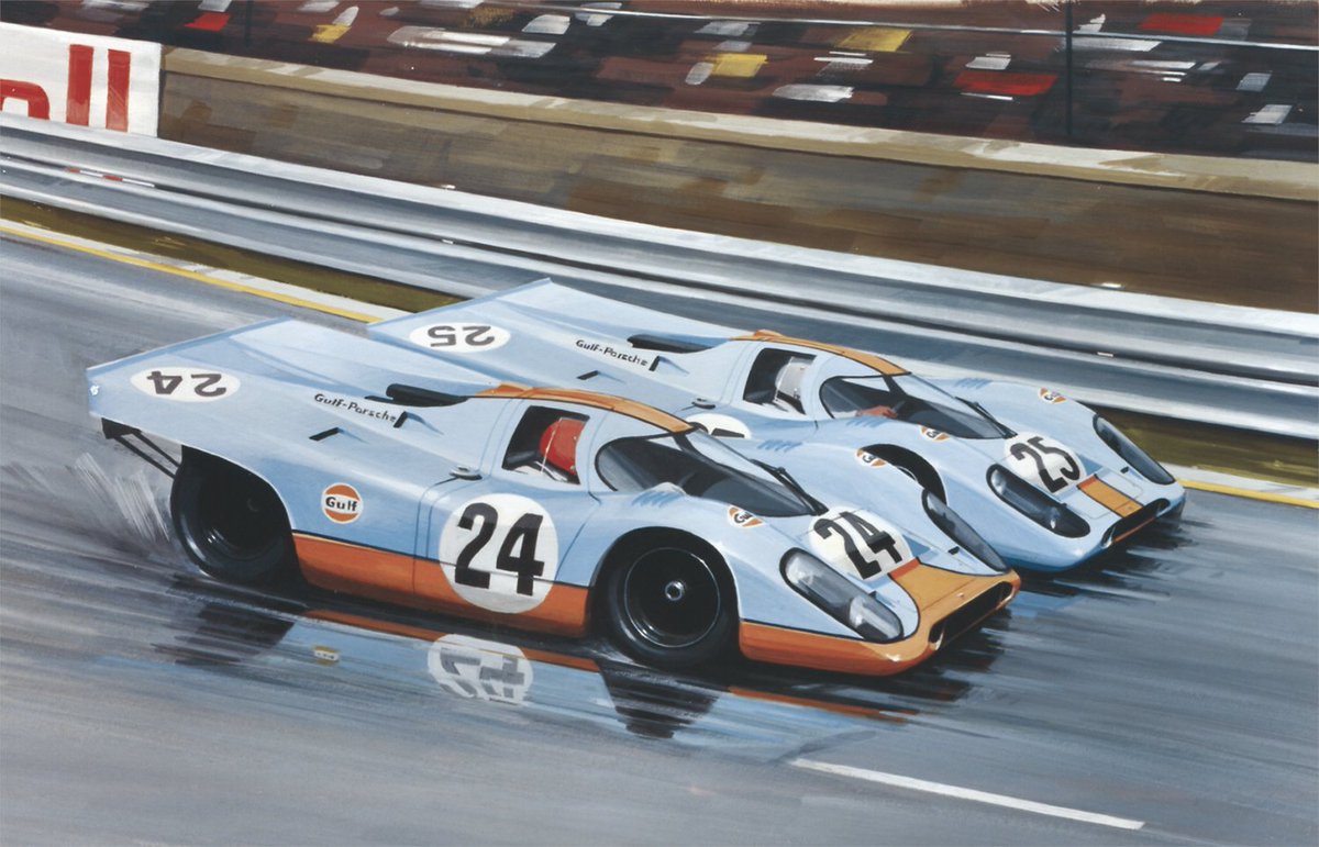 OTD in 1970 the 6th round on the #WorldSportscarChampionship was a #1000kms race held on the old 8.7 mile #Spa circuit. The race started in wet conditions is is remembered for #JoSiffert and #PedroRodriguez leadimg the pack, door-banging through Eau Rouge in their #Porsche917’s.