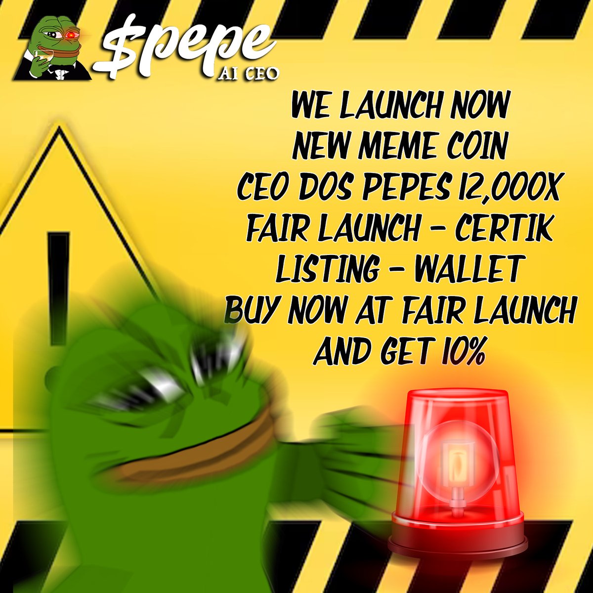 🚨💰BUY NOW AT FAIR LAUNCH
AND GET 10%

🐸🔥soon 12.000x!
dexview.com/bsc/0x36c0a3Ed…
#pancakeswap 
#pepeislove  #Launch  #memecoin  #pepeki #pepeaiceo