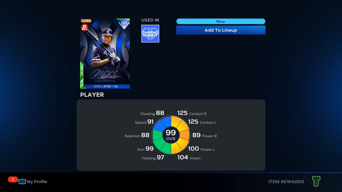 Jeter is home! Maybe not as fast as others but the fastest I've ever completed LS collection! Didn't get Randy until July last year. #JustCallMeTheCaptain #NMS #MLBTheShow23