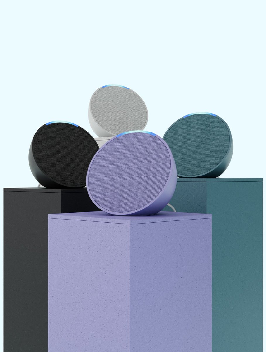 CristoVQ's tweet image. Amazon lanza nuevos productos Echo #amazonecho 

Echo Pop (54,99€) nuevo segmento semicircular para dormitorios. 

Echo Show 5 (109,99€) con sistema de altavoces nuevo y mas nítido. Además más rápido y potente. 

Echo Auto (69,99€) ya disponible en España 🇪🇸