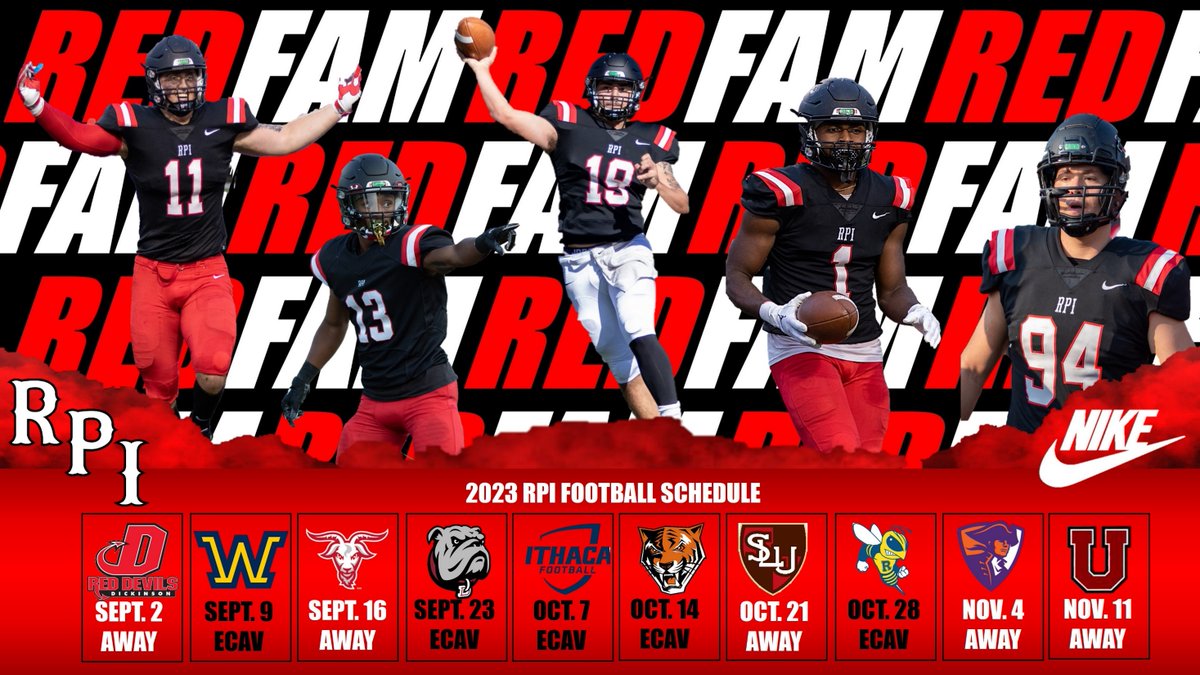 2023 <a href="/RPIFootball/">RPI Football</a> Schedule release!
