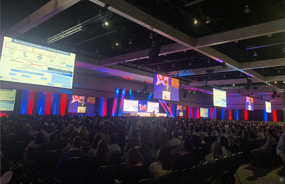 Stunning-size audience at the American Society of Cell and Gene Therapy: 8,000 folks working on genomic therapy cures. #ASGCT2023 
A goal for us all: 
8,000 persons treated with CRISPR for N=1/rare genetic disease by ASGCT 2033.
This is a moral must: &gt;100 million patients await.