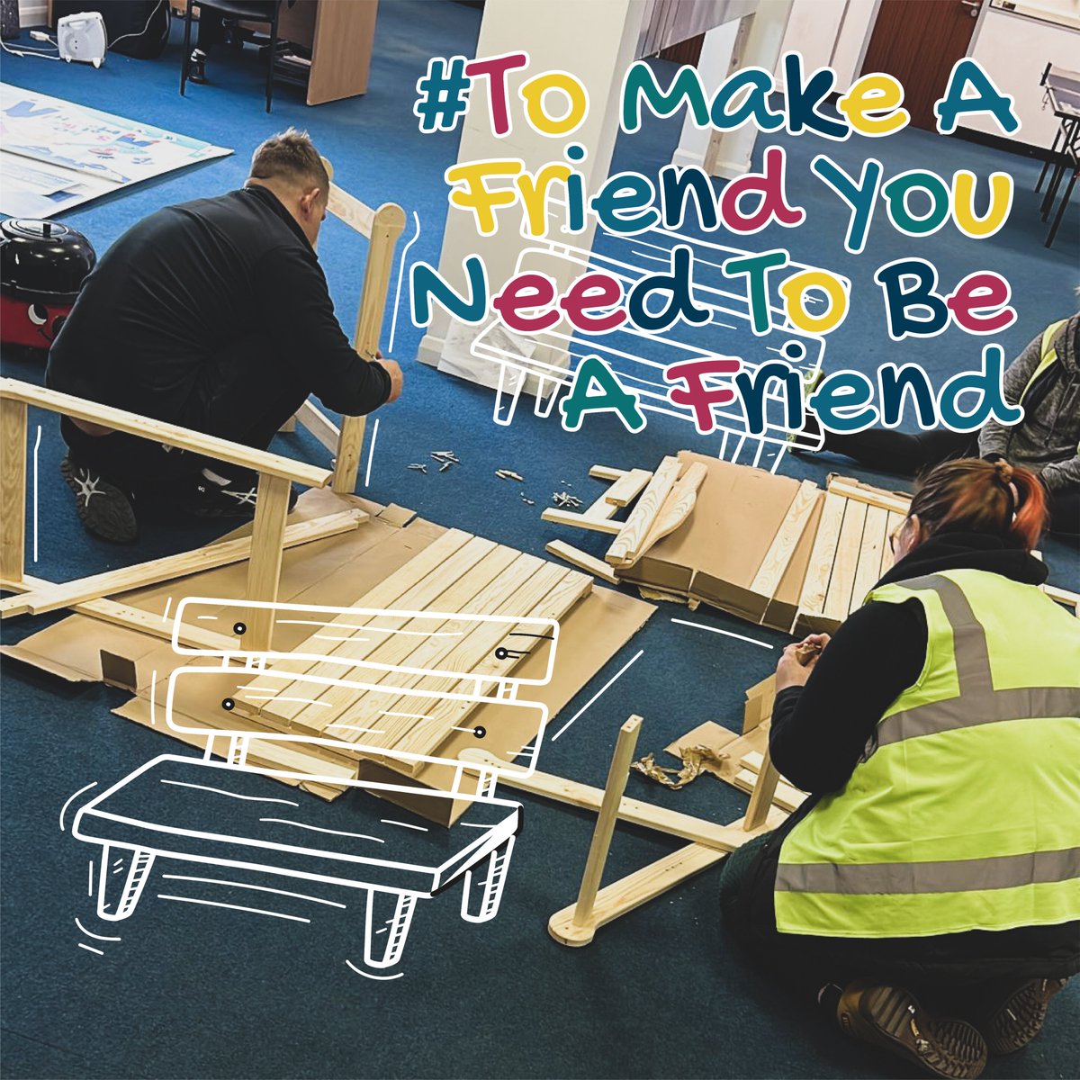 fundrecycleltd's tweet image. To make a friend you need to BE a friend! 

Our Buddy Benches are awarded every time our partner schools hit 1000kg recycled through their clothes bank or their home collections.

The kids love having them at their schools! 

#buddybenches #beafriend #makeafriend #beagoodfriend