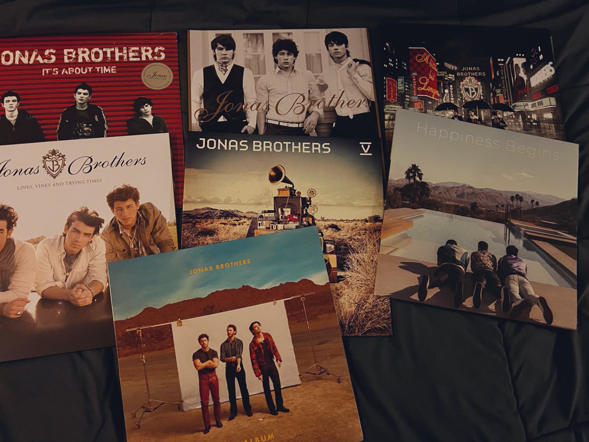 Proof that The Album is in fact the 7th album…. I have 7 <a href="/jonasbrothers/">Jonas Brothers</a> vinyls.