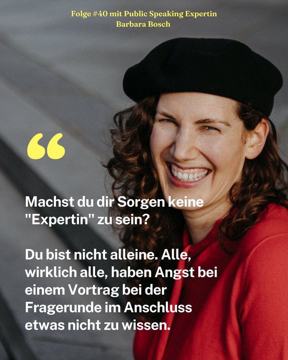 Was tun bei Lampenfieber ? 😳 Public Speaking Expertin <a href="/BBoschBerlin/">Barbara Bosch</a> erklärt in Folge 40 von #Ichbinsofrei wie sie anderen hilft  ihre Botschaften so zu formulieren, damit sie nicht nur das Publikum begeistern können, sondern sich auf der Bühne auch wohlfühlen. 🙌 Tune in 🎧#mut