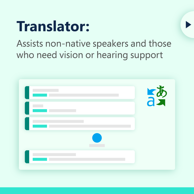 MicrosoftEDU's tweet photo. These built-in #accessibility features empower educators to create more inclusive and engaging classrooms.

Swipe to read more about how they can help you support all kinds of learners: https://t.co/ChGwcubbgw

#MicrosoftEDU #GAAD
