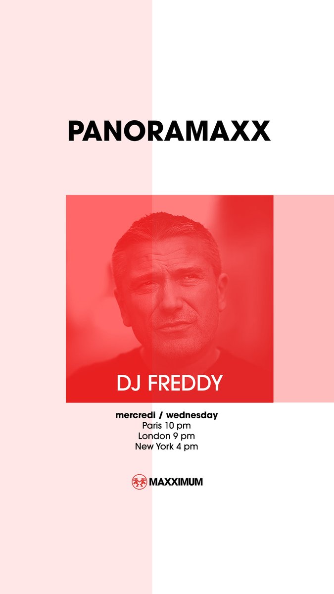Hey tout mon petit monde, ce soir on se retrouve sur Maxximum 22h/23h !
Avec un wagon de bonnes news à découvrir 😉
Le tout bien secoué à ma sauce 🙂
👂 👉  Maxximum.fr - DAB +
#Panoramaxx #DjFreddy - residency 131