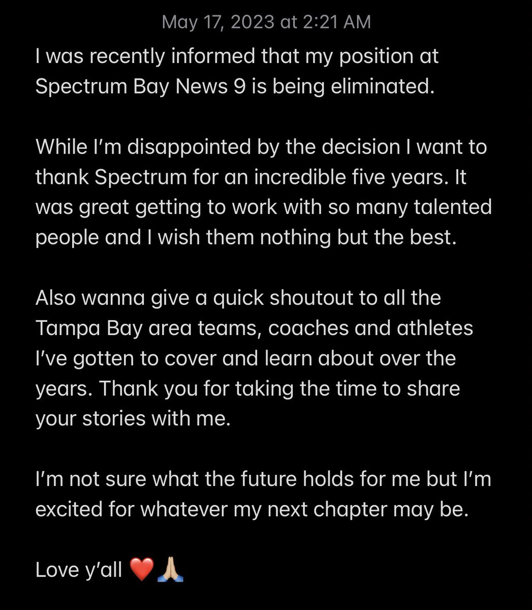 Guess who has two thumbs and got laid off: THIS GUY 👍🏼👍🏼

Seriously though, I’m gonna be a free agent starting June 17 so if you know anyone looking for a sports reporter, anchor, or photog, hit me up! 

Also open to non-TV jobs like PR, media relations, content creation, etc.