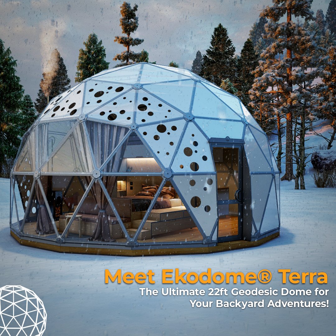 ekodomes's tweet image. Introducing Ekodome® Terra: the all-in-one solution for diverse building needs. With a versatile design, weatherproof construction, and customizable features, Terra offers endless possibilities. Embrace the geodesic lifestyle today! 

#EkodomeTerra #GeodesicDome #VersatileDesign