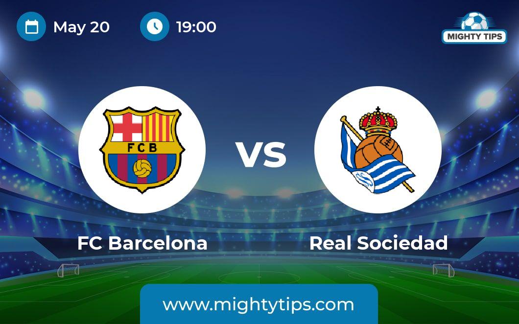 Barcelona vs Real Sociedad prediction 20.05.2023
La Liga

Although Barcelona won the title, we shouldn't expect the head coach to rotate the squad too...

https://t.co/c0YrH3Onsu https://t.co/WKNJdNdRyd