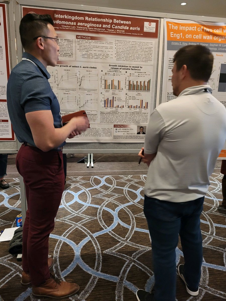 CharltonLam's tweet photo. I had a blast at my first Candida meeting in beautiful Montréal! Thanks to @MicrobioSoc for the opportunity to discuss my work with the experts. Happy to have represented OSU along with the Anderson Lab (@science_punx, @esimonton98)! #Candida2023 https://t.co/Pz08QtMl8u
