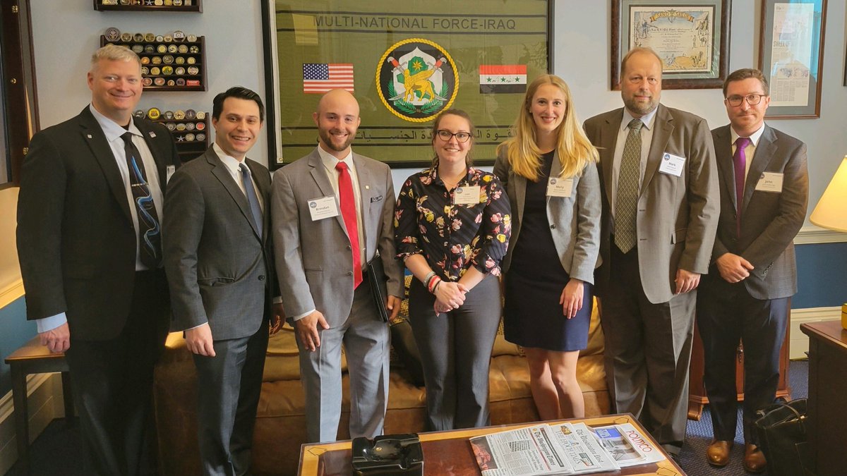 ASLRRA's tweet photo. Pennsylvania’s scenery attracts visitors from all over. Thanks to Mike D'Orazio of Rep. @GReschenthaler's office for talking with us about how #ShortLines invest in technology &amp; infrastructure to further improve sustainability and reduce emissions – keeping PA beautiful for all. https://t.co/9bfQOZIh5v