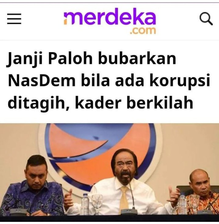 Halo Pak Surya Paloh, Apakah akan tepati Janji?