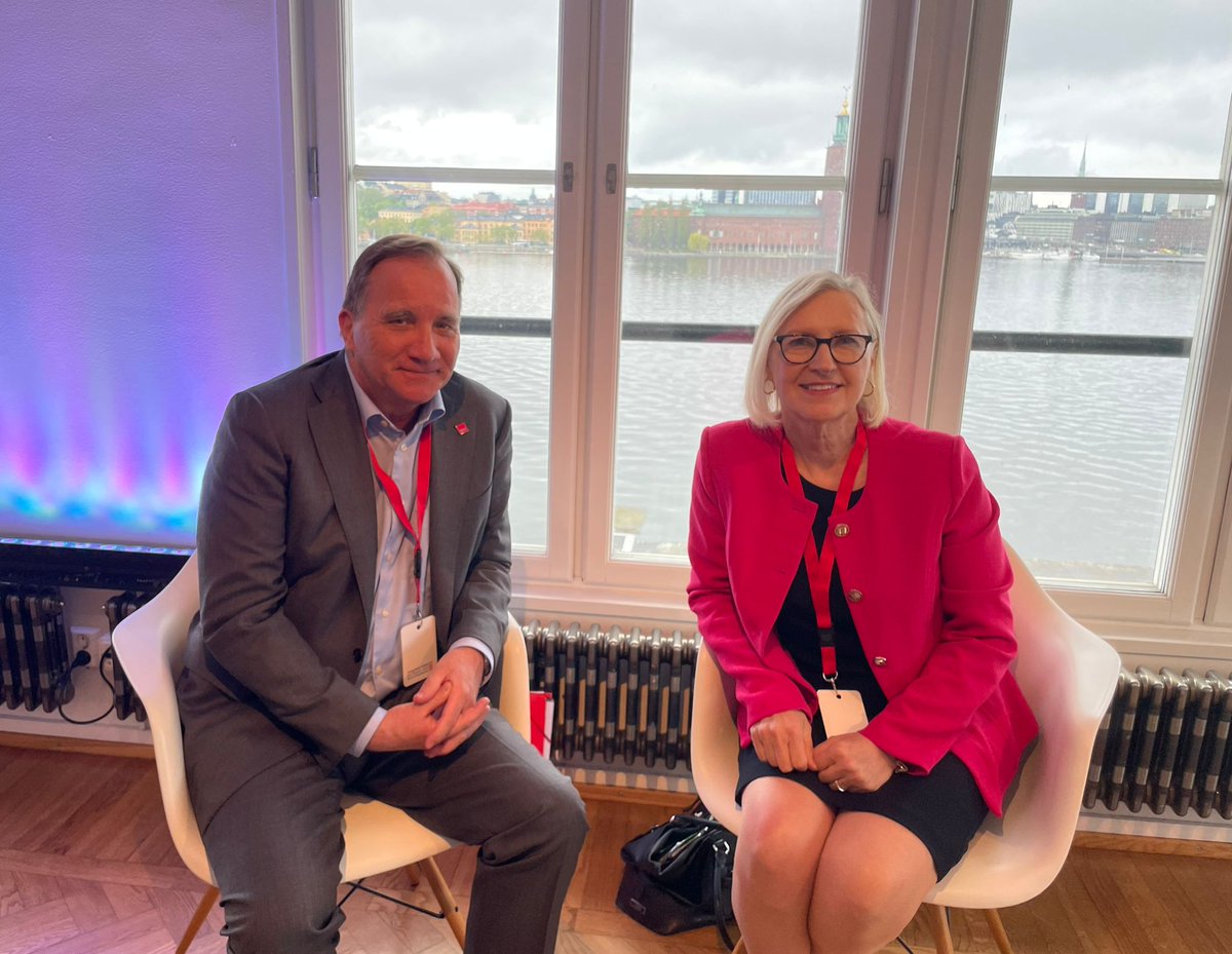 In Stockholm, congratulated Stefan Löfven on the report of the High-Level Advisory Board on Effective Multilateralism. More effective multilateral arrangements are needed across a wide range of global issues to deal w/ the challenges that the world is currently facing.#SthlmForum