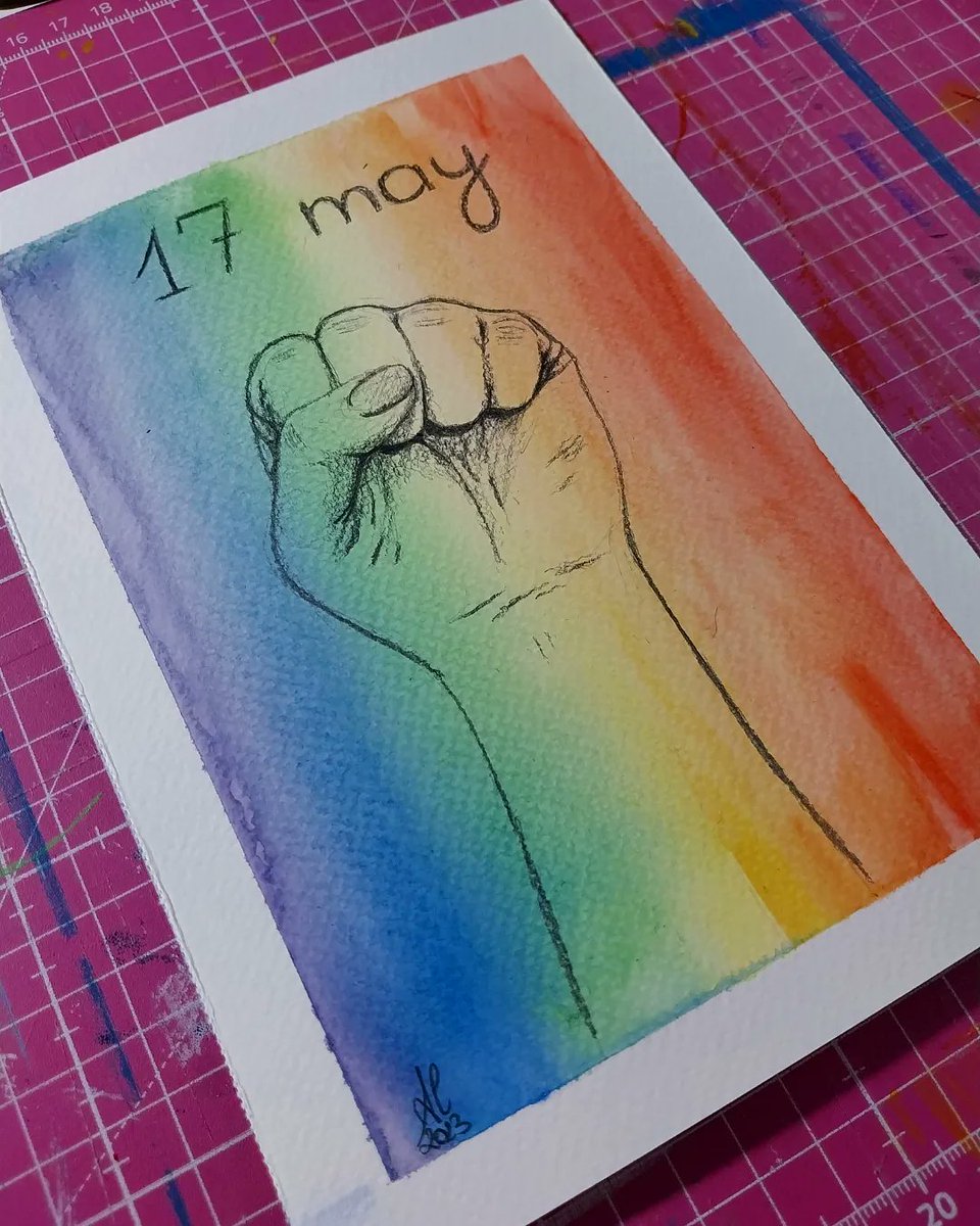 Ale_creation2_0's tweet photo. My little contribution and support during the #InternationalDayagainstHomophobiaandTransphobia 🏳️‍🌈
#giornatainternazionalecontrolomofobia #giornatainternazionalecontrolatransfobia #support #Allies #paint #watercolor #LGBT #omofobia #LGBTQIA #LGBTQ https://t.co/4jGYHrmTRN