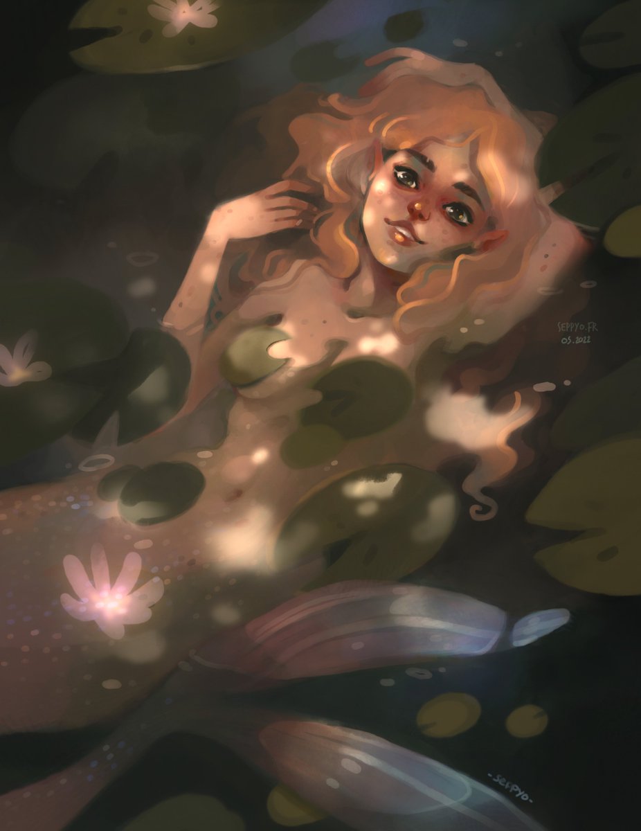Lotus - Mermay 2022

#meymay #illustration