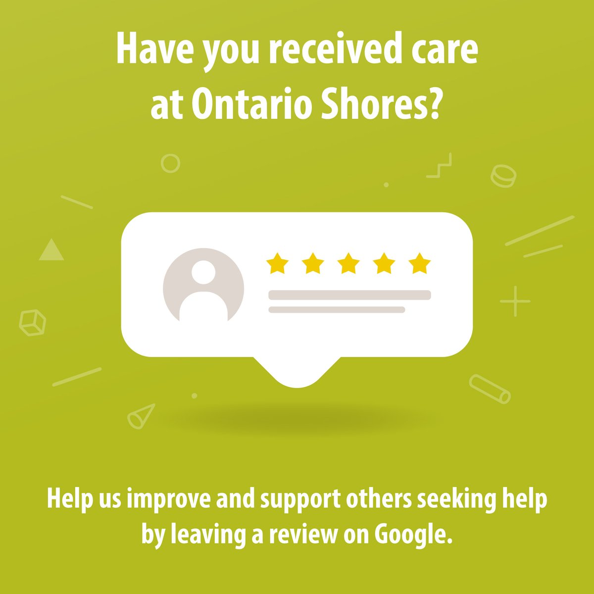 If you or a loved one has been impacted by the care we provide, please consider leaving us a Google review. Feedback helps others considering reaching out for help and identifies areas of strength and improvement for our organization. #mentalhealth g.page/r/CYN2g0pJ7oMV…