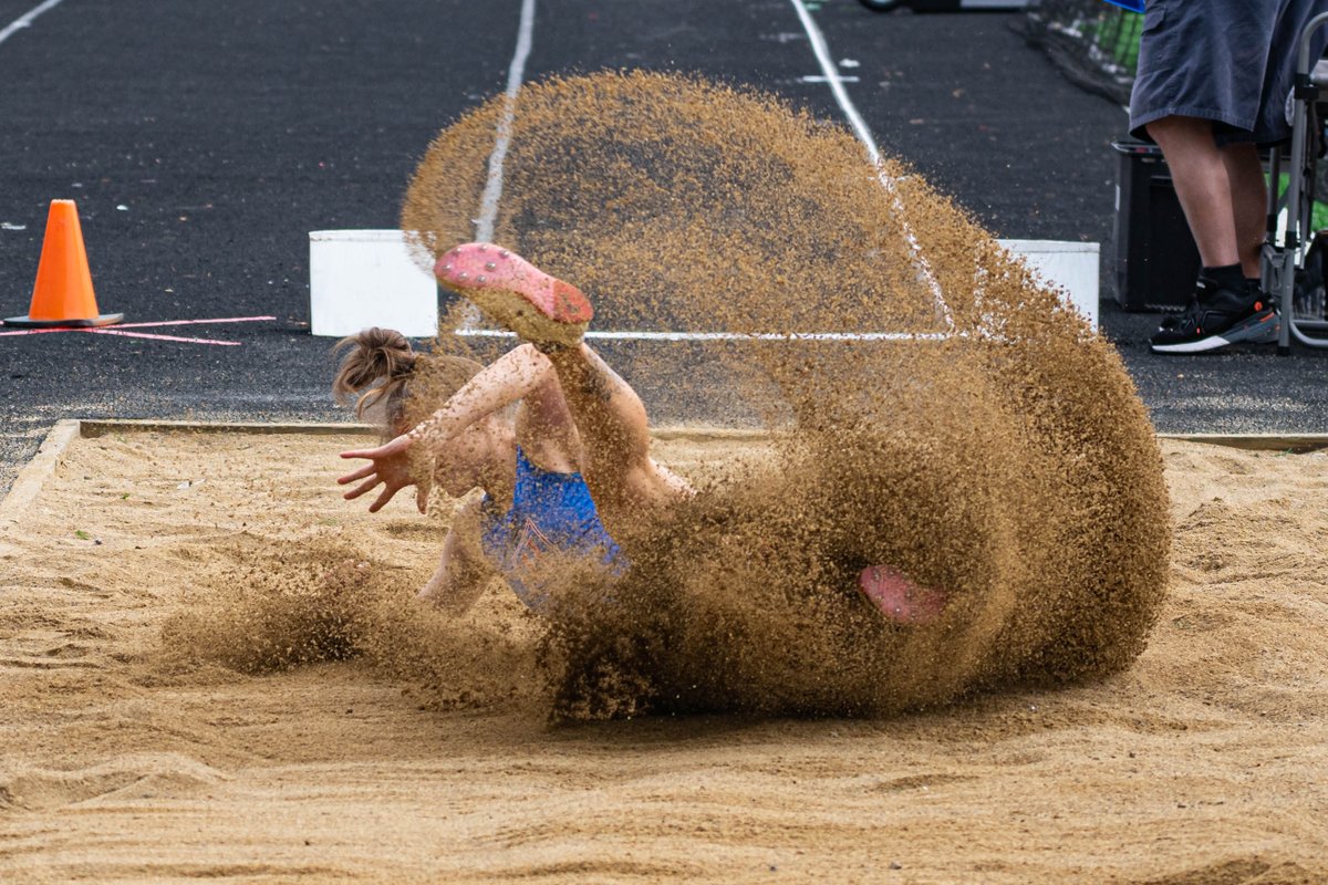 brianballard86's tweet image. With a Long Jump of 19'2.5 @JettaEtta wins the Div.II Central District title. In the High Jump, Juliette finished second with a jump of 5'5. On to Regionals next week!