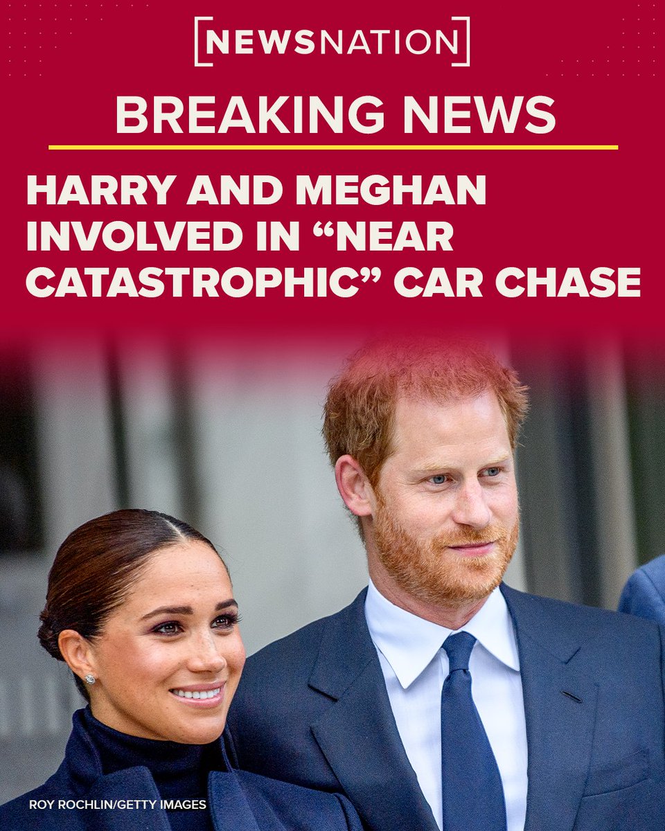 BREAKING: Prince Harry and his wife Meghan were involved in a “near catastrophic” car chase Tuesday involving paparazzi in New York, a spokesperson said, and added there were "multiple near collisions."

MORE: trib.al/YO4tFR9