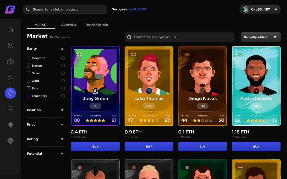 Footium's tweet photo. It's been requested by a lot of you... a sneak peek into the current design for the Transfer Market 🤑 💸 💰 

Let us know any feedback below 👇 https://t.co/RmuDfK0RnH