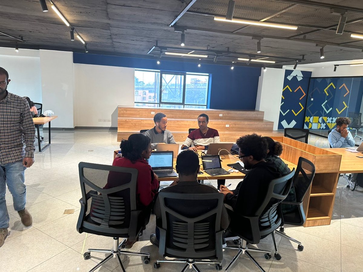 FredSwaniker's tweet photo. The first learners came in today into our ⁦@alx_africa⁩ space in Addis Ababa. This is what “blended learning” and community looks like. Excited to support young tech talent with the infrastructure they need to succeed ⁦@jbarbier⁩ ⁦@MastercardFdn⁩ https://t.co/TYpQGtVIMm