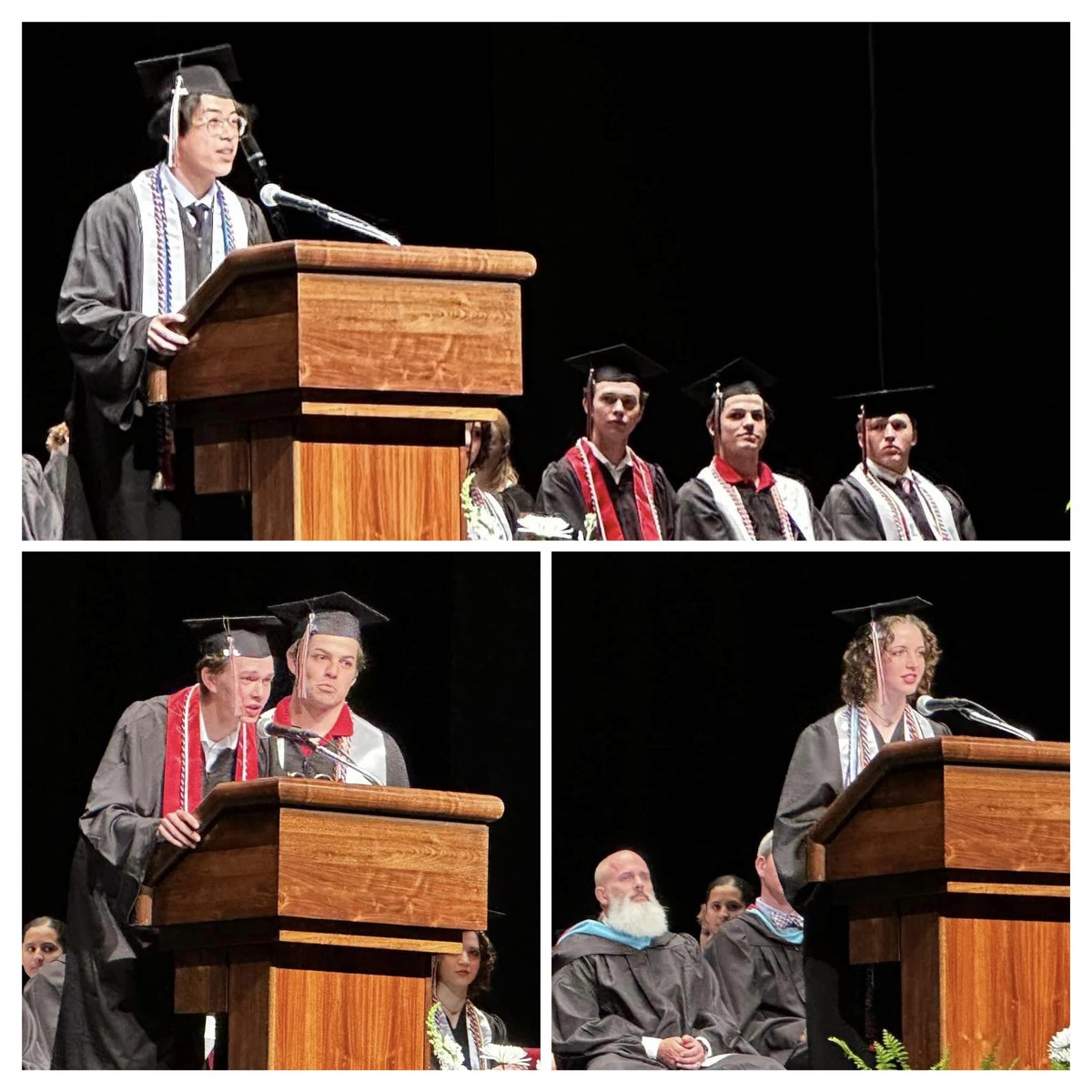 SMMHSEagles's tweet photo. 🌟Valedictorian Jeffery Lin
🌟Salutatorian Lydia Miller
❤️ Faculty Reps Eli Herlevic &amp; Erik Fowler 
🦅 SMMHS Leadership Team - Blessed!
💕 HCS Support Team who we appreciate so much!! https://t.co/Z7PMRhyXsD