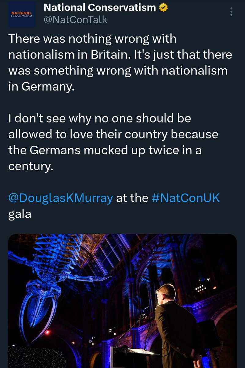 riotgrandma72's tweet image. Here are 2 speakers at the #NATCON2023 heilfest.

I do not see @rishisunak disciplining MPs like Braverman, Anderson, Gove, Kruger, Cates for attending this.
From which I conclude he is Ok with it.
#bbcpm #jewish #britishfascism #Antisemitism in all its stench.
