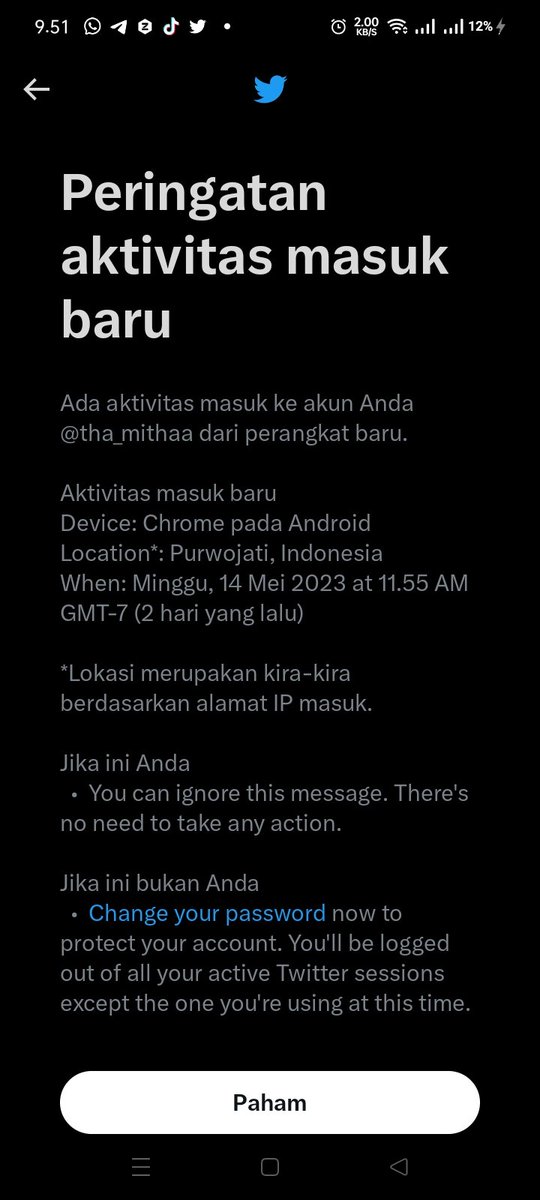 Orang tolol yang main login akun gue, lokasi gue bukan di Jakarta ini mah fiks orang ga guna, di notif email gue juga banyak orang yang ga di kenal, asu emang semoga hpnya di curi maling, data Lo ilang semua, kesel gue anjirr😭
