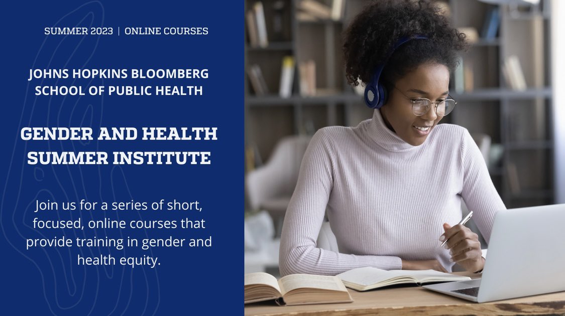 Excited to announce our Gender and Summer Health Institute | 2023 Online Courses.