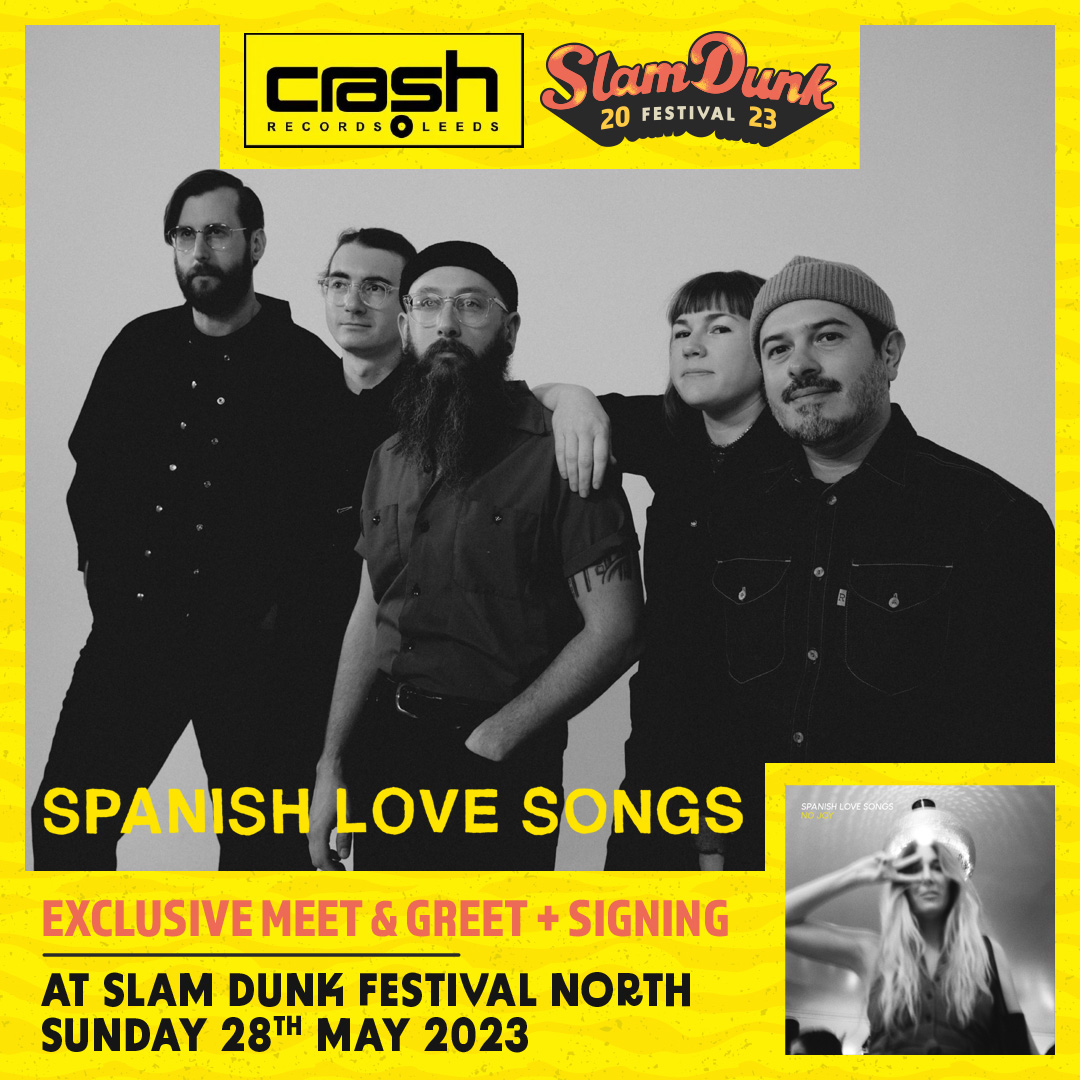 Crash_Records's tweet image. Just Announced @SpanishLuvSongs have a new album  #NoJoy due out in July - in Celebration we have the band joining us at our stall @SlamDunkMusic on both days to meet fans and Sign - Pre order your copy of now to guarantee entry 

crashrecords.co.uk/collections/sp…