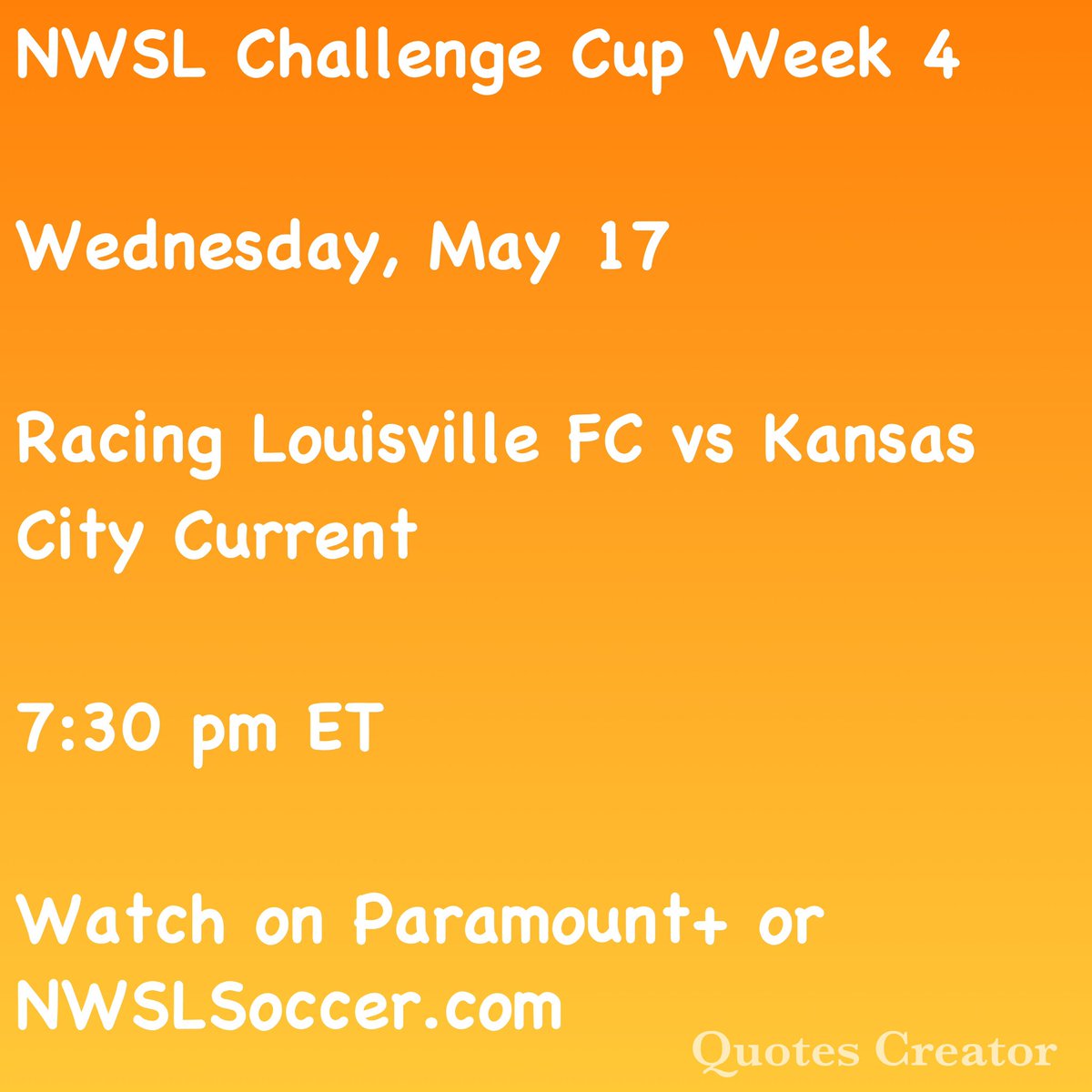 #NWSLChallengeCup Week 4! #NWSL #woso #womenssoccer #RacingLou #KCBABY #WePlayHere