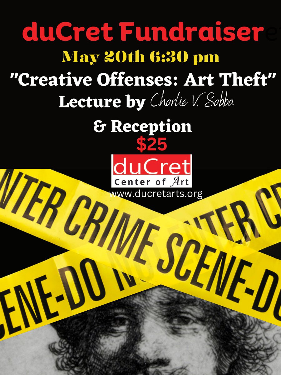 DON'T MISS OUT!

#art #artcenter #ducret #lecture #arttheft #artword #criminal #crimescene #artscene #Plainfieldnj #fundraiser #reception #thingstodo
ducretarts.org/creative-offen…