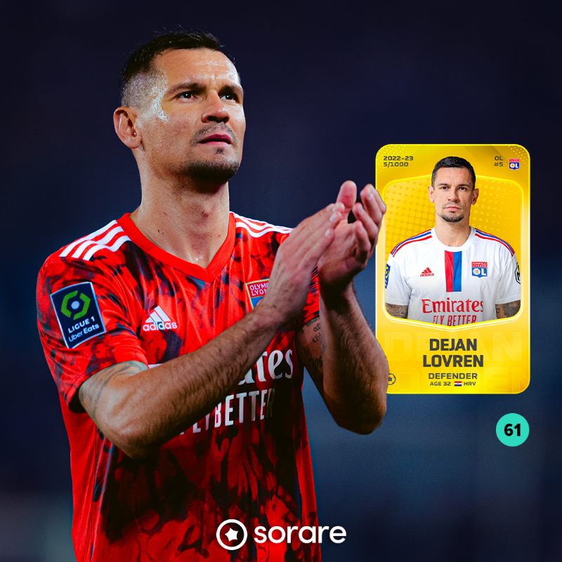 OL's tweet photo. Découvrez le TOP 3 @Sorare du mois d'avril ! 🔴🔵

Ce mois-ci, on vous fait gagner la carte 𝑳𝒊𝒎𝒊𝒕𝒆𝒅 de Dejan Lovren !

Pour participer :
☑️ Follow Sorare
☑️ Follow OL
☑️ RT le post

👉 TAS le 18 mai !