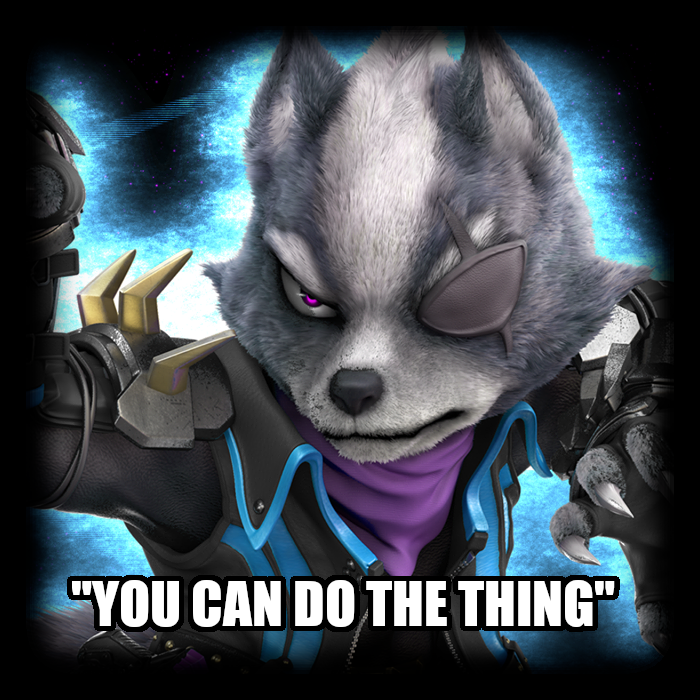 Returning the favor. Let the villain try to get you through the day?  

💙 For some wholesome motivation from Wolf  

🔁 For some lewd motivation from Wolf

🗨️ If you want him to tackle a specific situation