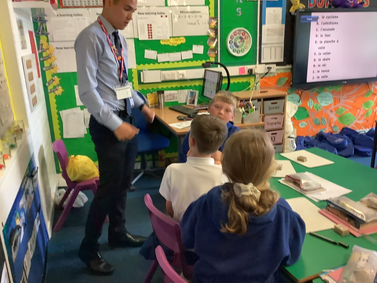 Crawshawbooth Primary School (@crawshawboothps) on Twitter photo The start of a brilliant language connection. Big thanks to Mr.Corbishley and the students from <a href="/AlderGrange/">Alder Grange School</a> for delivering two fantastique French lessons to our children. J’attends vivement la prochaine seance. #Partnerships The start of a brilliant language connection. Big thanks to Mr.Corbishley and the students from <a href="/AlderGrange/">Alder Grange School</a> for delivering two fantastique French lessons to our children. J’attends vivement la prochaine seance. #Partnerships
