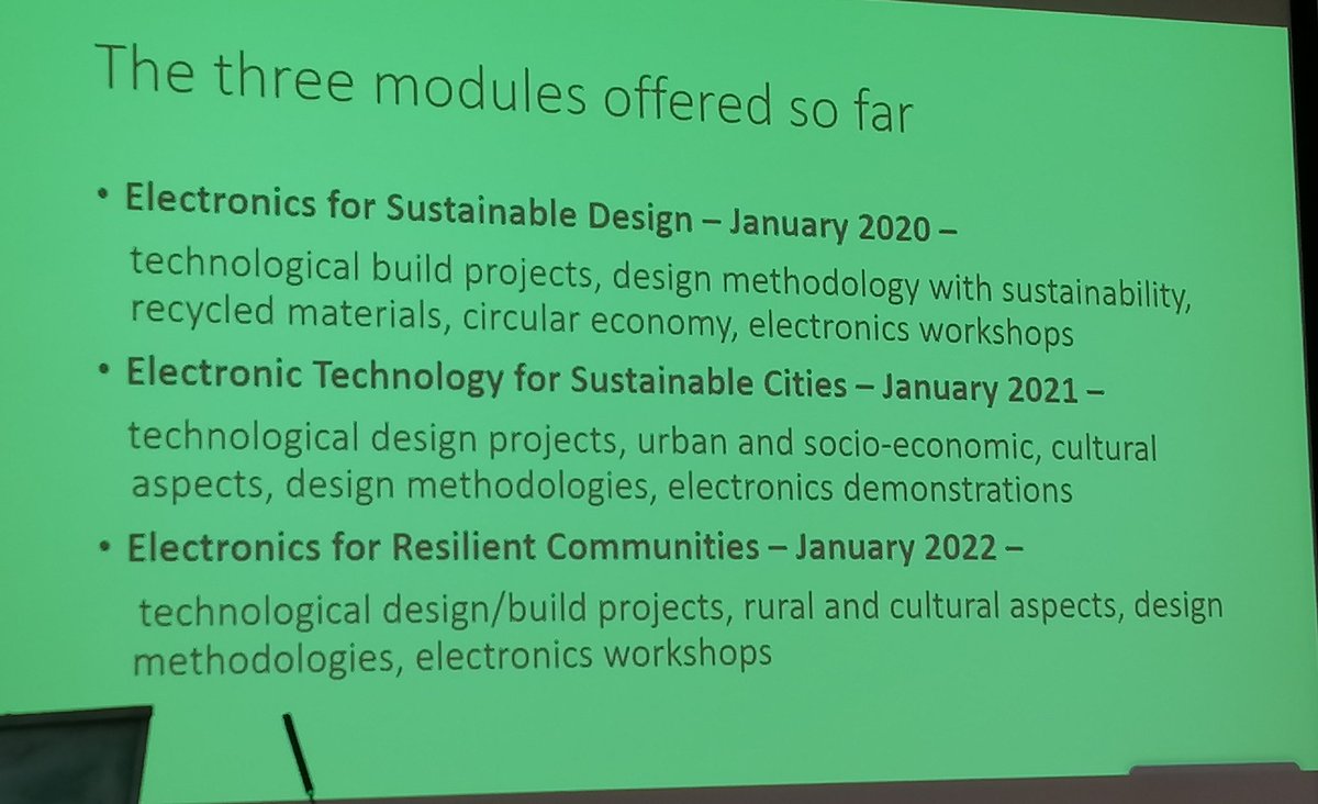 SarahLRCarroll's tweet photo. Dr Sivakumar "Ganesh" from @myIADT presenting a range of student-led designs guided by sustainability carried out as part of three innovative modules run in the engineering programme.
Some amazing co-creation & design-based thinking from @myIADT students!
#digitaled23 https://t.co/BeWmhmvQrD
