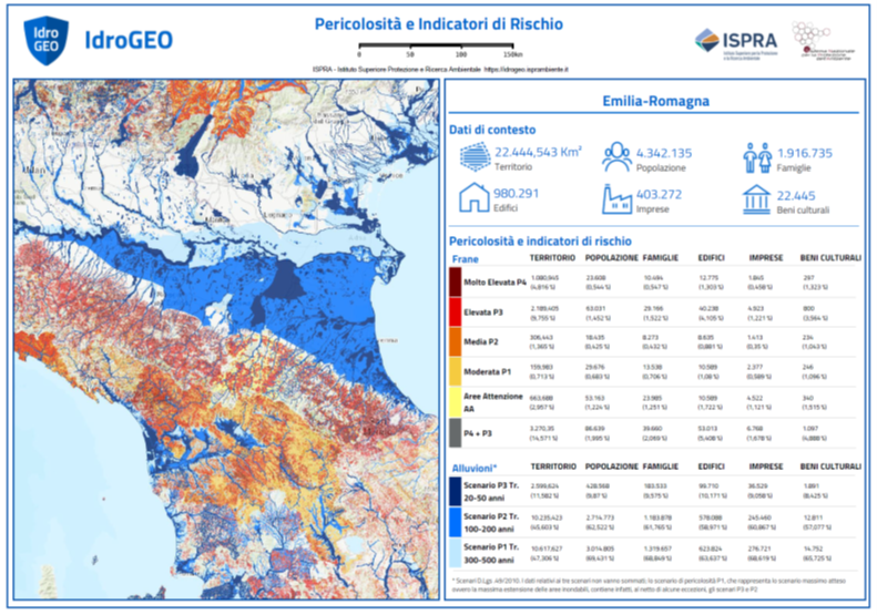 #EmiliaRomagna: la mappa di #IdroGeo, la piattaforma open data sul #dissesto idrogeologico.

Per quanto riguarda la pericolosità per #frane, il 14,6% del territorio regionale è classificato a pericolosità elevata e molto elevata.

Consulta la mappa: 
 idrogeo.isprambiente.it/app/pir/r/8?@=…