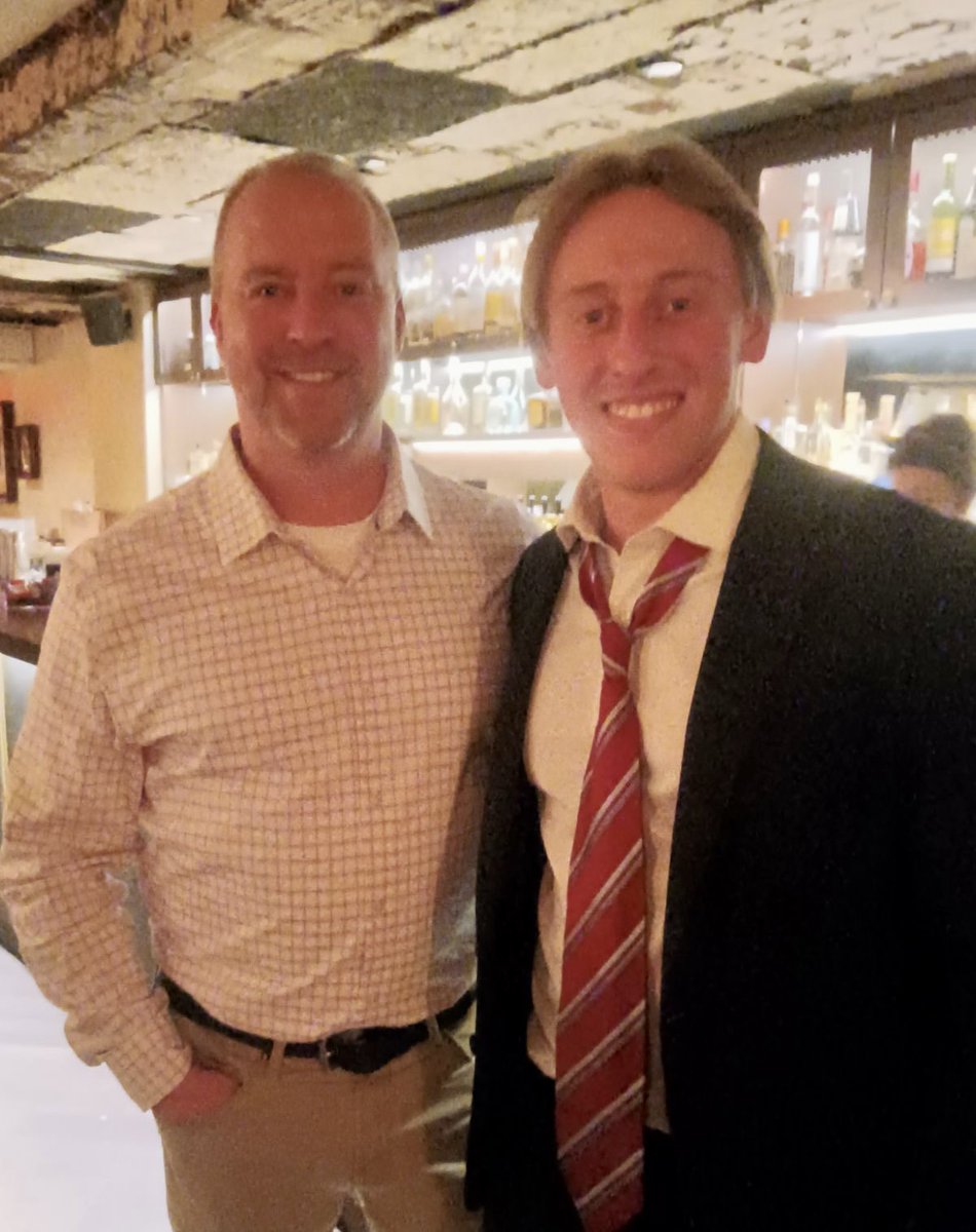 Coach Harris with Stu Harris at Graduation luncheon. Penn Sprint Football is just not Football for the Coaches.