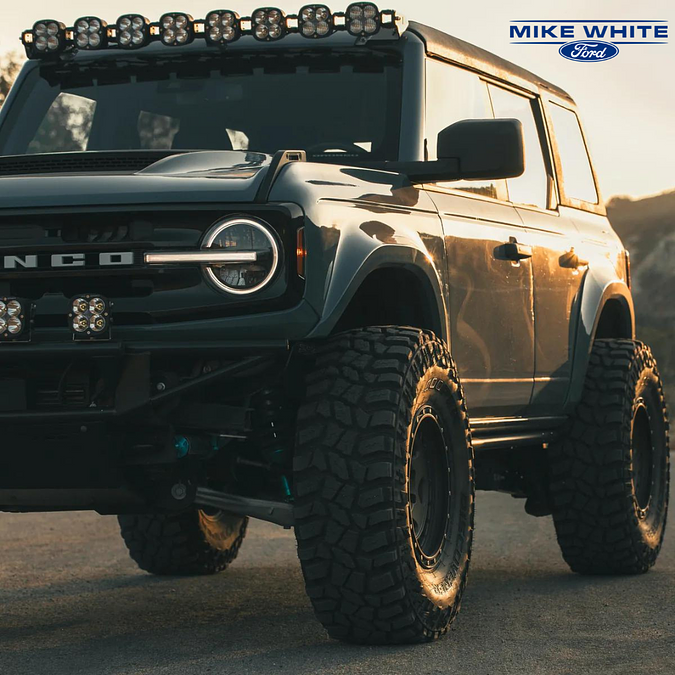 The legendary Ford Bronco is back and better than ever! With nine different packages and endless customization options, the Bronco is the ultimate off-road vehicle for any adventure. .
.
.
#FordBronco #OffRoadAdventure #Customization #MikeWhiteFord