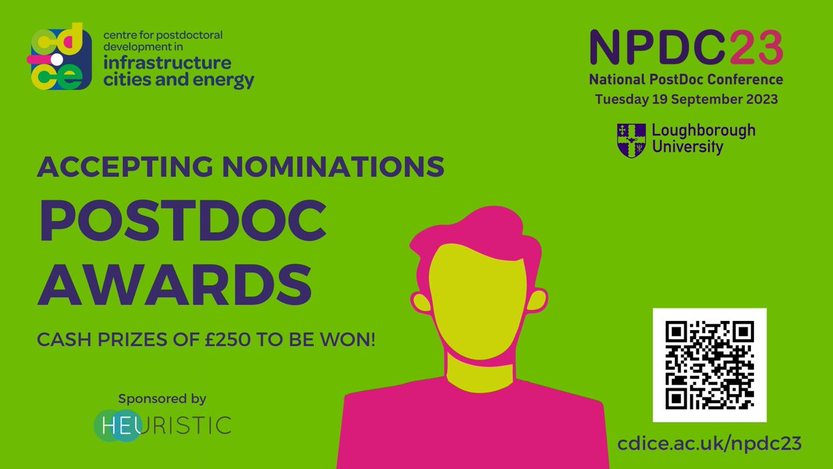 Nominate #postdocs in your network for the #NPDC23 awards to recognise their work!

Details about the awards, training events with @cranfieldwater and @lborouniversity, conferences at @UniofNottingham - all in this week's newsletter.

Read here: mailchi.mp/7af69aa6c855/n…