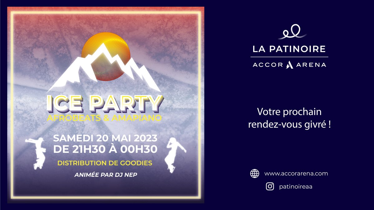 La <a href="/PatinoireAA/">La Patinoire</a> organise une soirée spéciale Afrobeats &amp; Amapiano ! ☀️🎶

Viens lâcher tes meilleurs pas de danse en patins ⛸️

➡️ On vous attend nombreux !