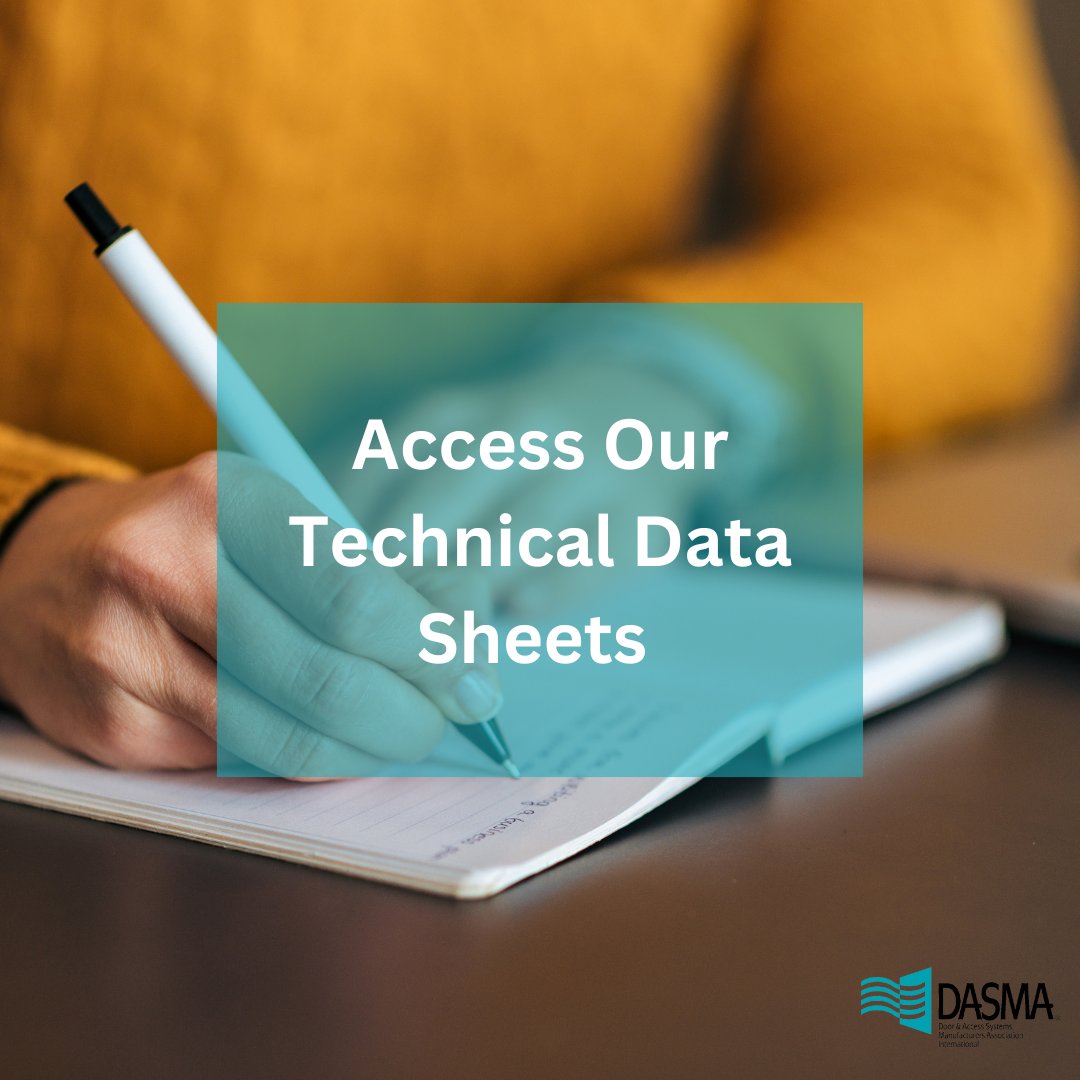 DASMAAssoc's tweet photo. Visit our website for an extensive database with Technical Data Sheets that can provide you with information on common types of operators, high-performance doors, garage doors, and rolling doors. Visit our website to view these helpful resources: https://t.co/WWC5foiPkb https://t.co/4xAGuubDVR