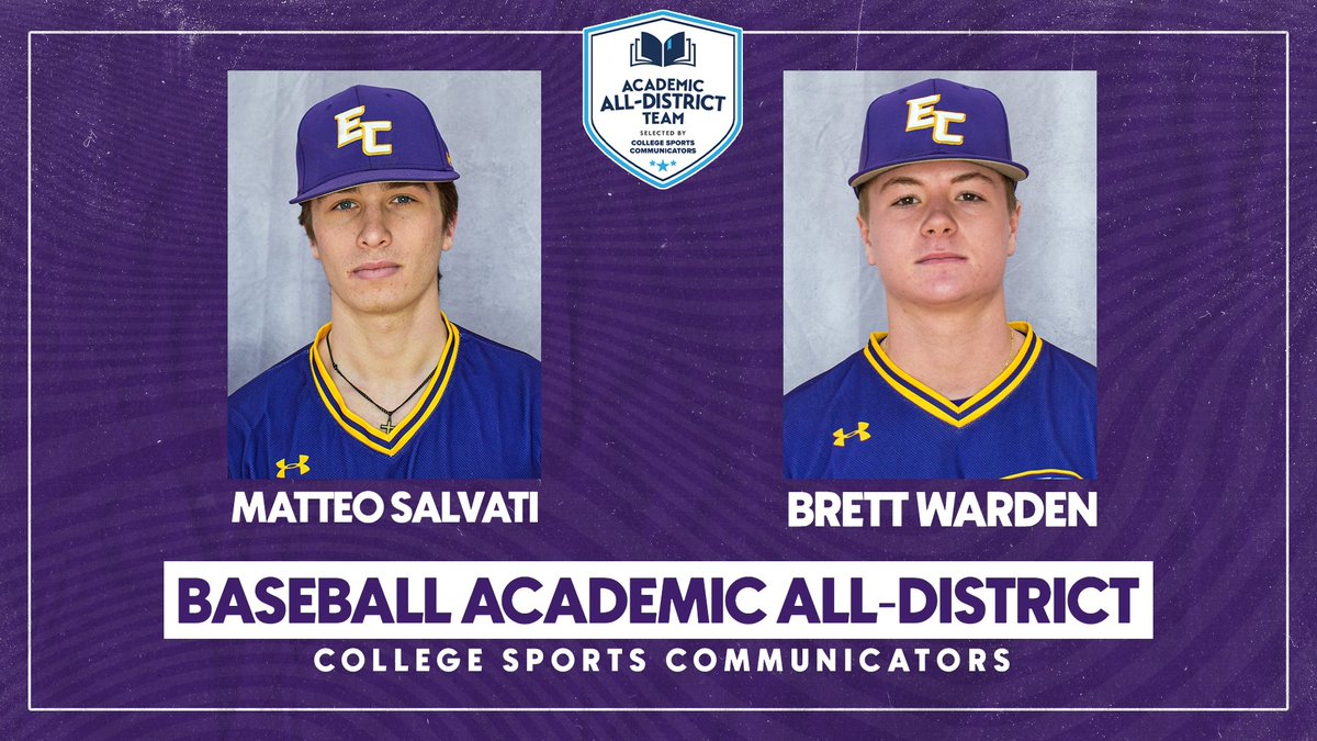ECSoaringEagles's tweet photo. College Sports Communicators Academic All-District® Baseball Teams Released

📰: https://t.co/BA0ZDZI6fS https://t.co/JYbIQ3uYUN