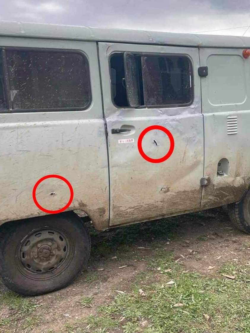 samayaiza's tweet photo. Aujourd'hui l'armée azérie a recommencé les tirs en direction des positions arméniennes à  #Sotk 
Un militaire 🇦🇲 a été blessé.
L'ennemi a tiré sur le véhicule d'urgence,  annonce @ArmeniaMODTeam https://t.co/lLACWNyPBb